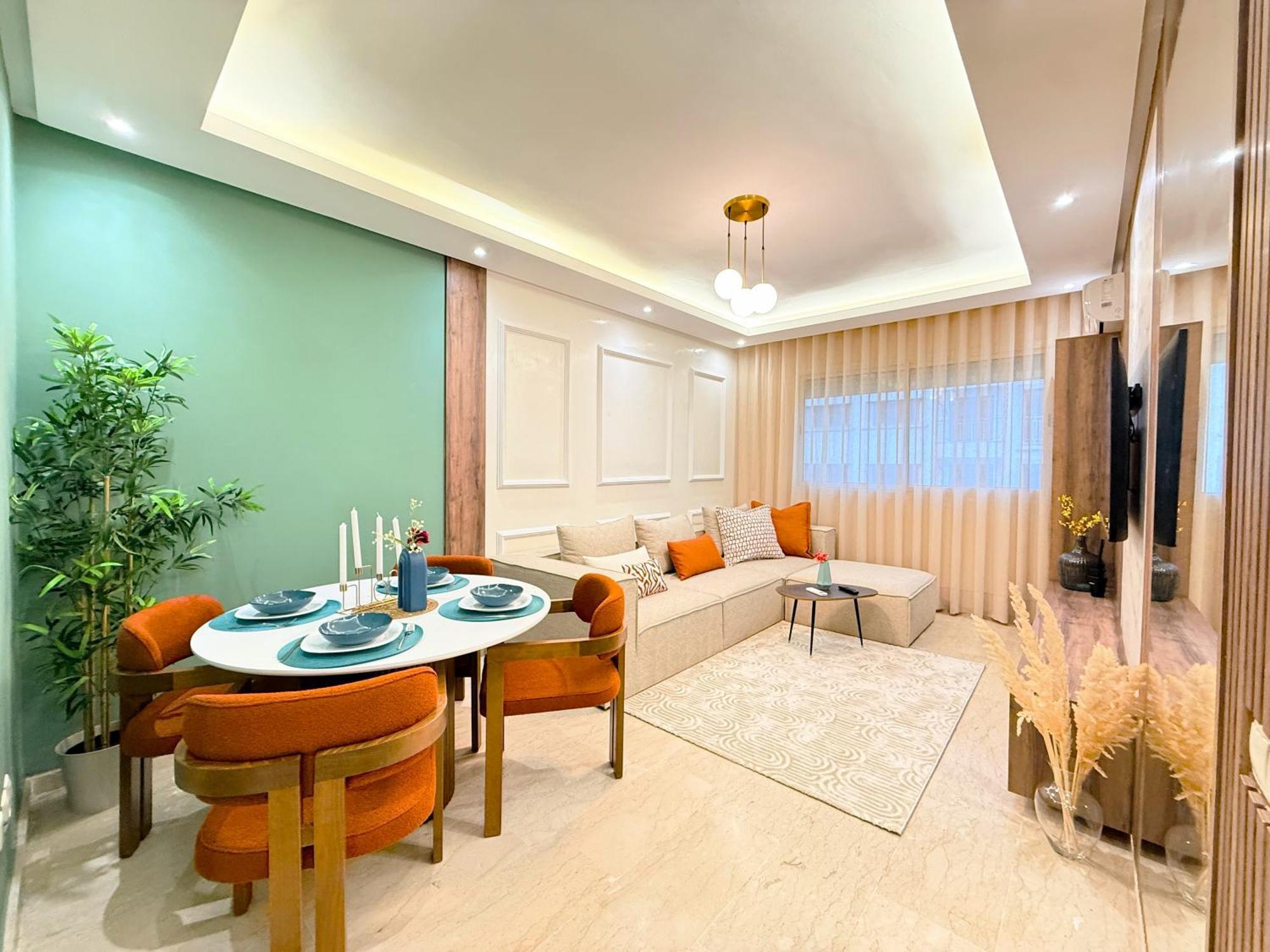 Cosy Greeny 3 Bdr - Downtown Near Oasis Train And Tramway คาซาบลังกา ภายนอก รูปภาพ
