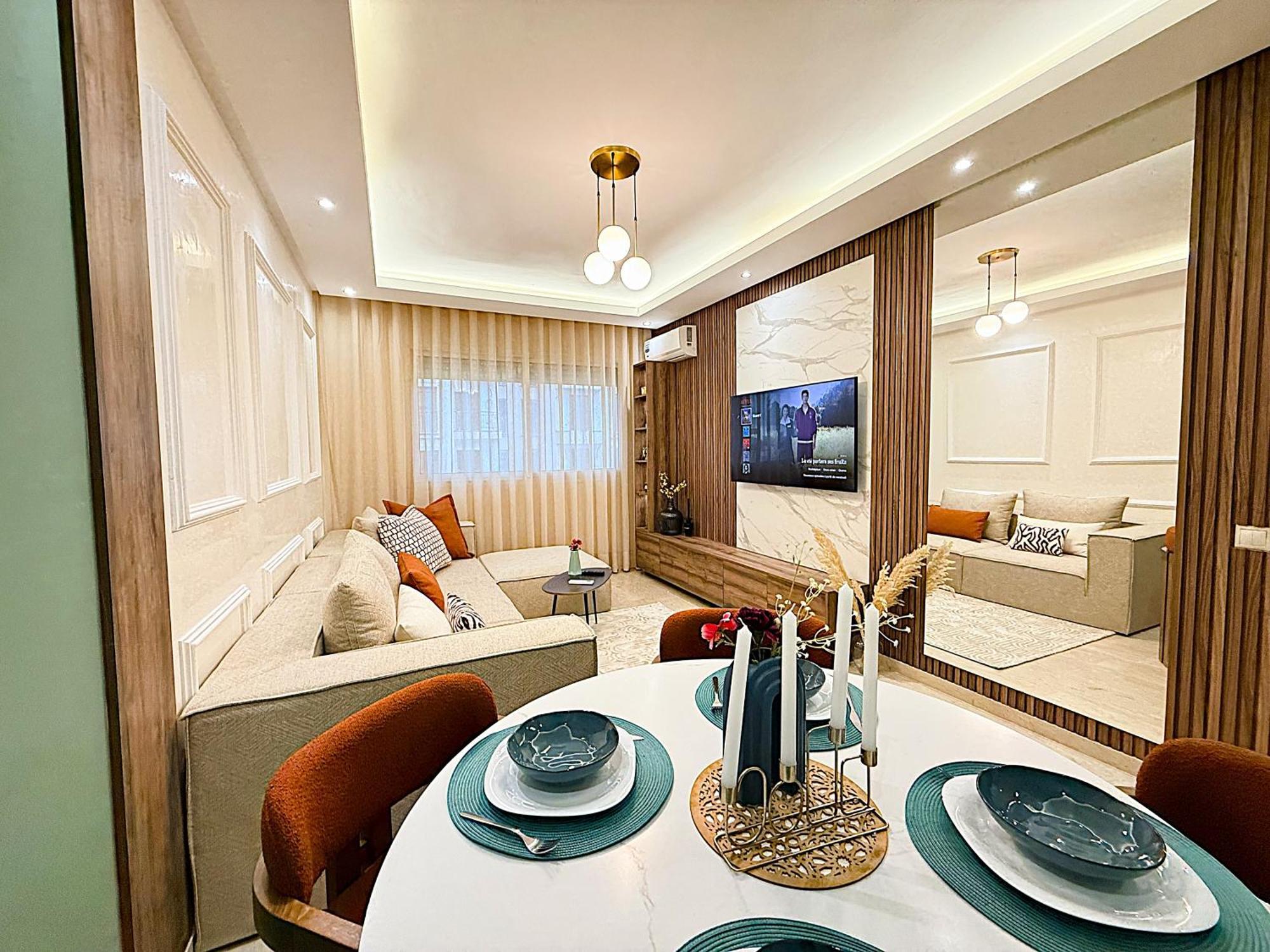 Cosy Greeny 3 Bdr - Downtown Near Oasis Train And Tramway คาซาบลังกา ภายนอก รูปภาพ